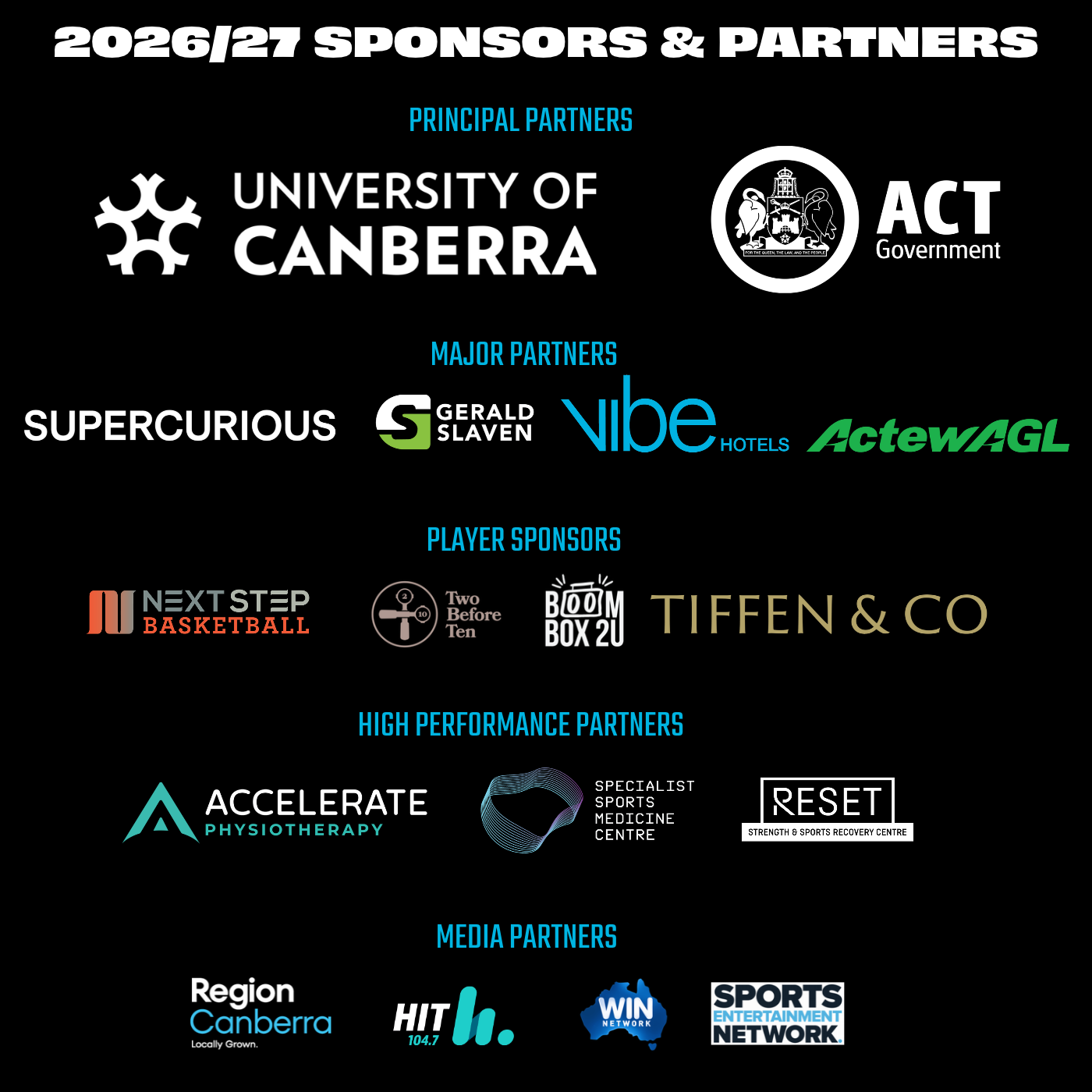 2026/27 Sponsors and partners